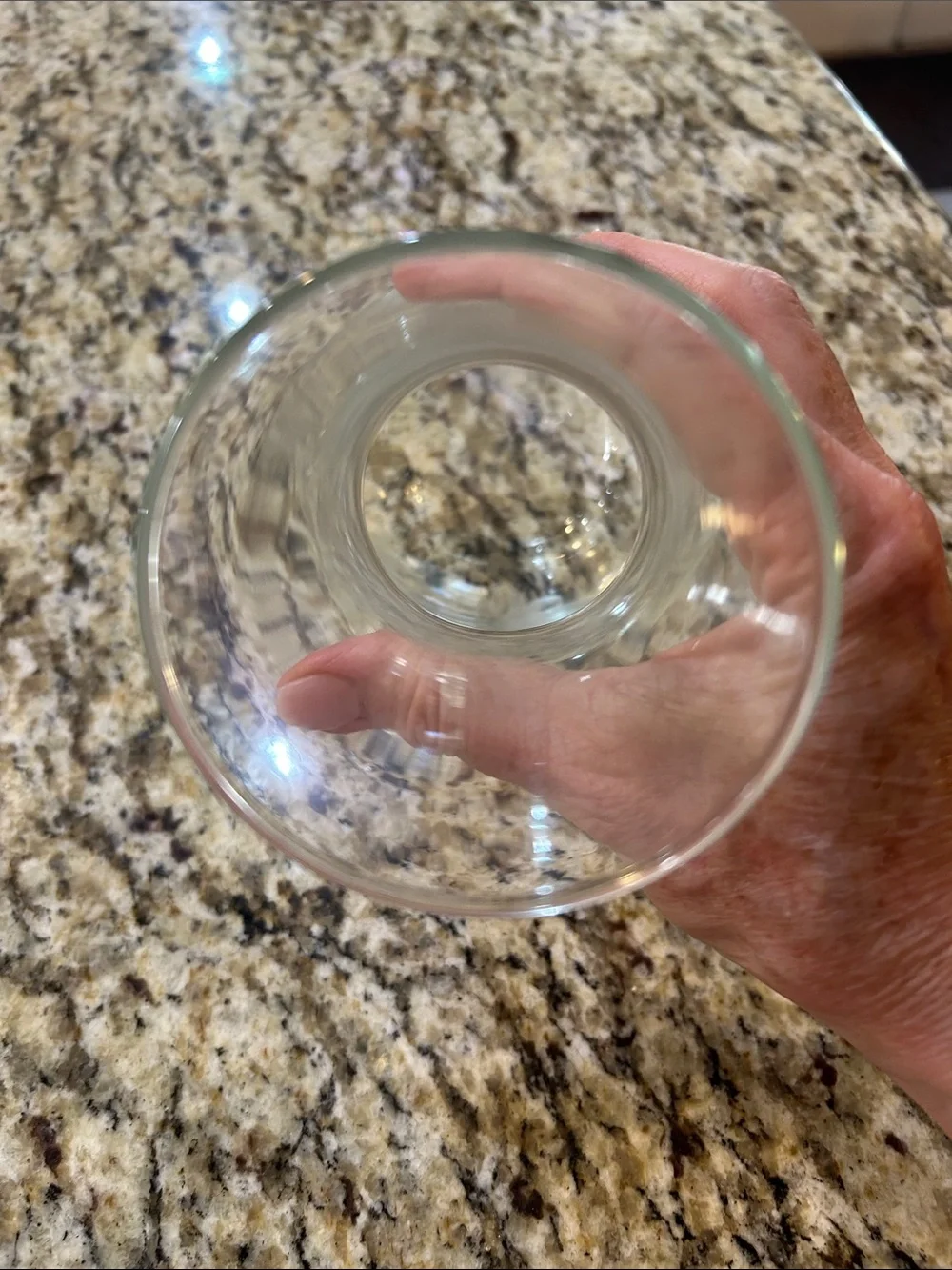 Etched Clear Glass Vase with Leaf Motif